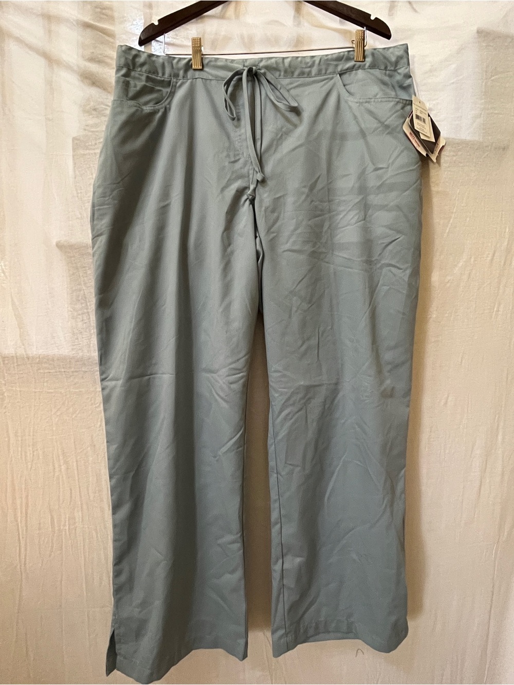 Greys anatomy Barco unisex misty grey Drawstring Scrub Pants 2XL lightweight